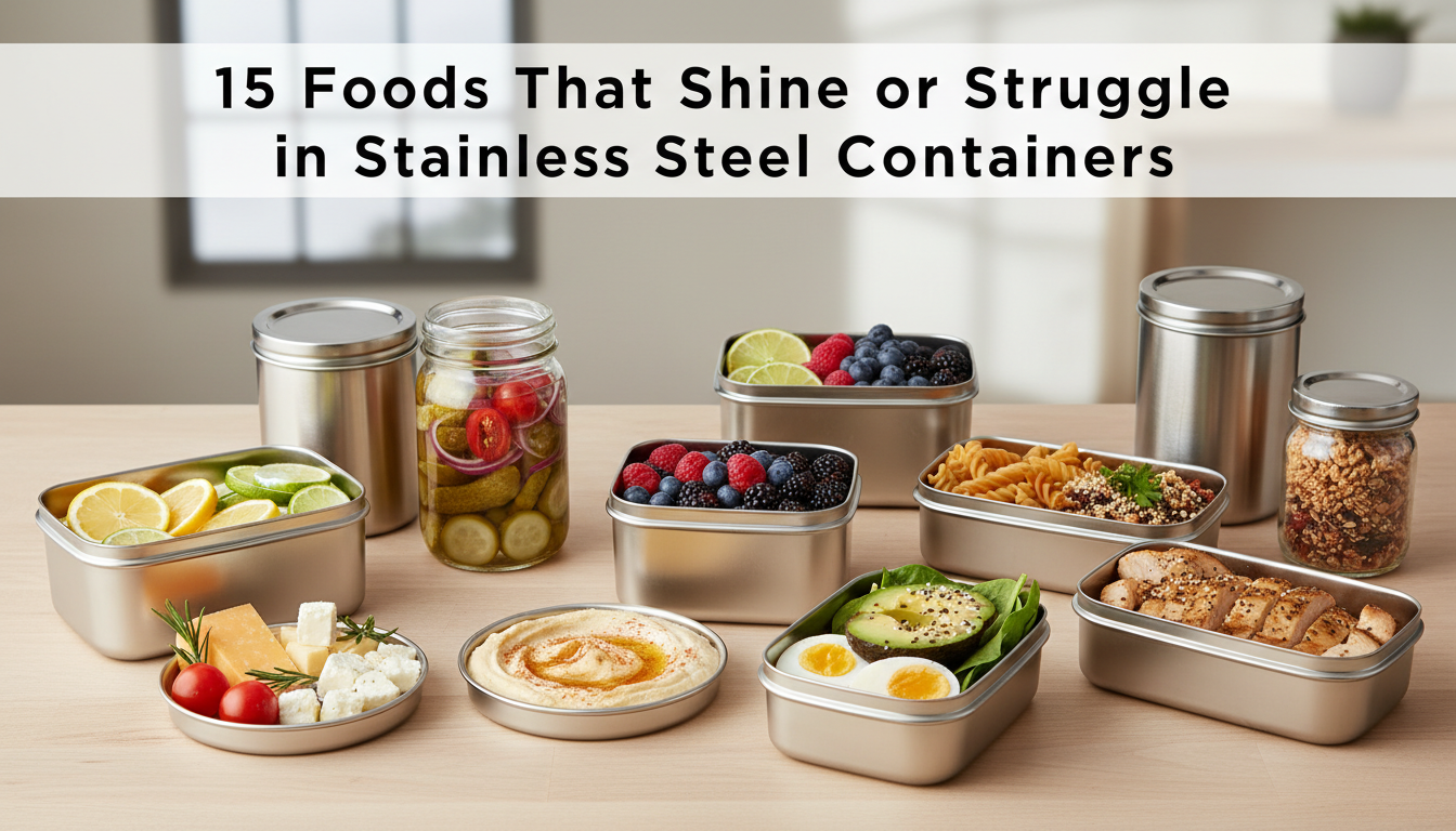 15 Foods That Shine or Struggle in Stainless Steel Containers: Expert Tips