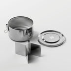 Round Stainless Steel Container - 1200ml