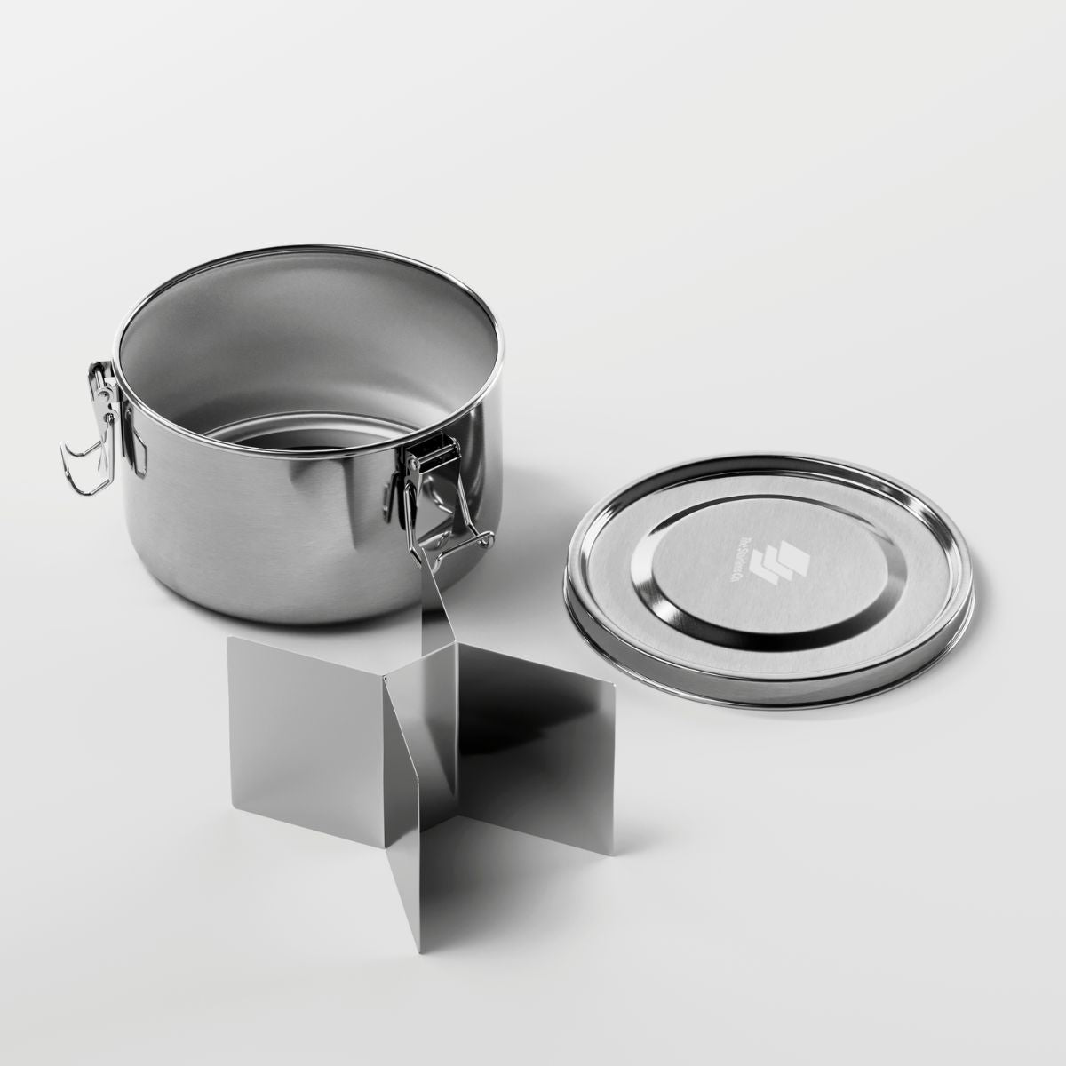 Round Stainless Steel Container - 1200ml