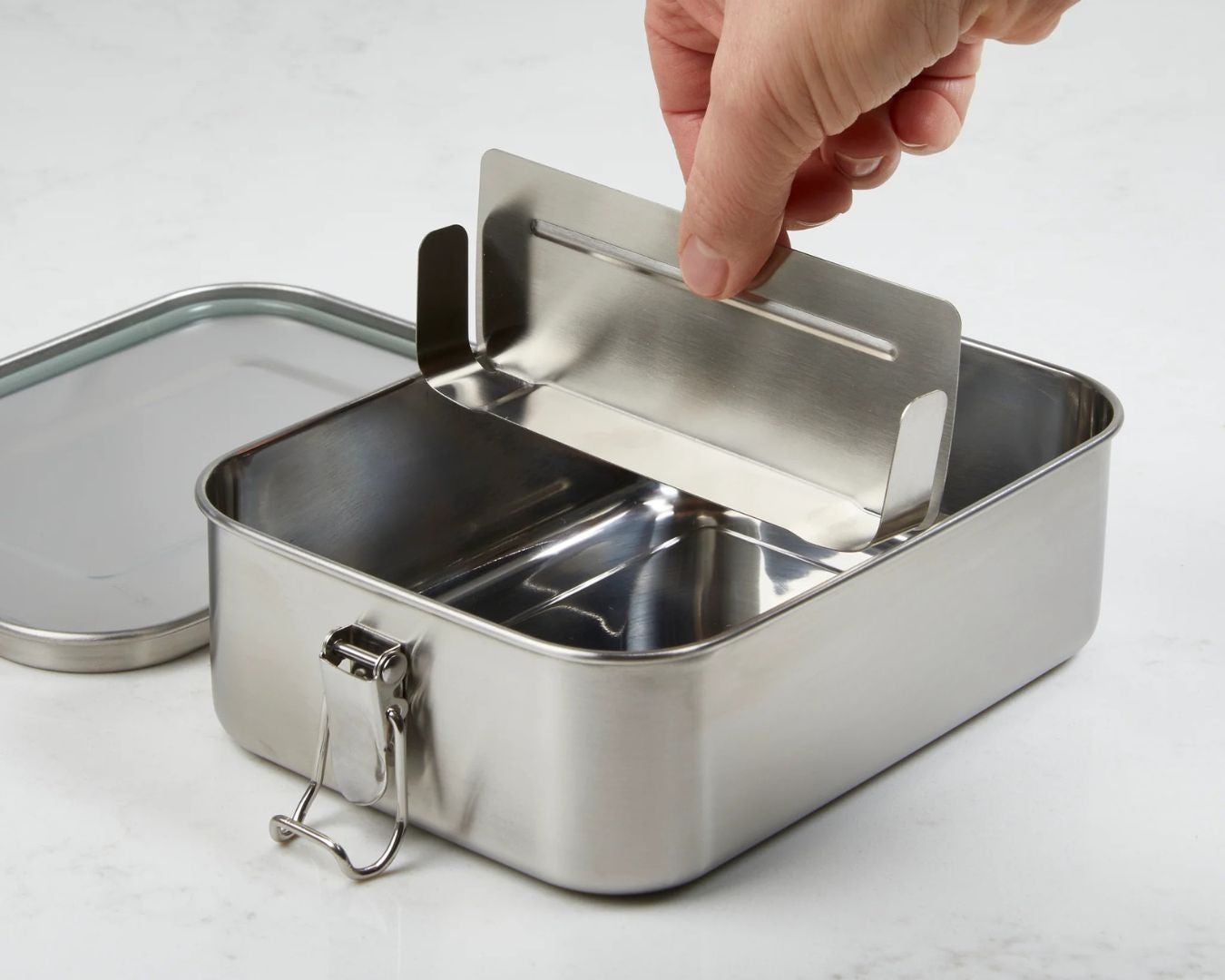 Rectangular Stainless Steel Container - 1400 ml
